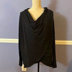 Athleta Black Drape Hoodie